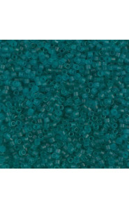Miyuki delica beads 15/0 - Matted transparent caribbean teal DBS-1268